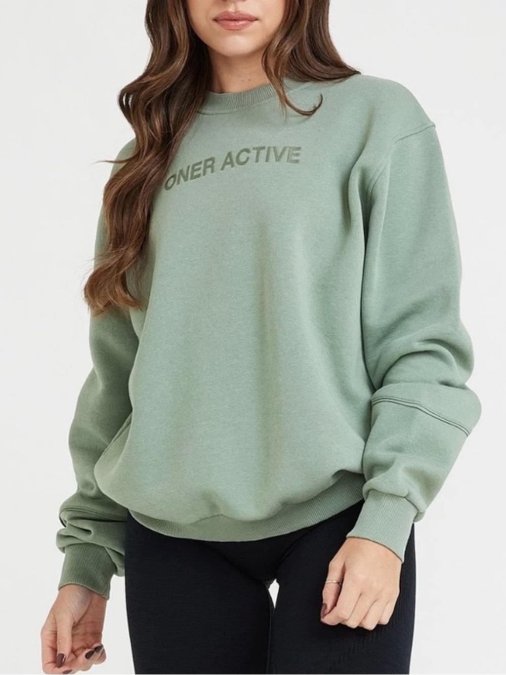 ONER Active Sage Crew Neck Sweatshirt Size Medium